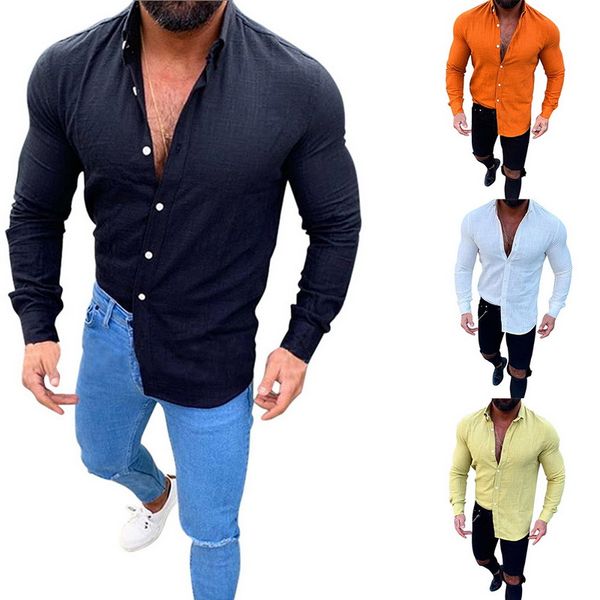 nice autumn men linen shirt slim long sleeve flax shirt male solid cotton linen long-sleeved shirts, White;black
nice autumn men linen shirt slim long sleeve flax shirt male solid cotton linen long-sleeved shirts, White;black
