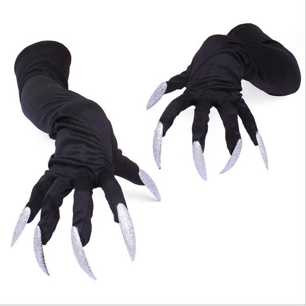 new fashionable milk silk embossed long fingernail gloves halloween fashion props costume sleeve claw performance sleeve gloves, Blue;gray
new fashionable milk silk embossed long fingernail gloves halloween fashion props costume sleeve claw performance sleeve gloves, Blue;gray