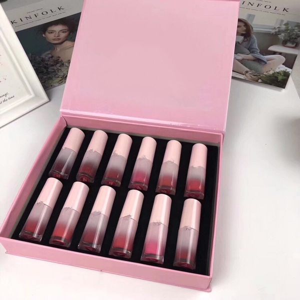 12pcs/set matte liquid lipgloss rouge long lasting peach lip glaze brand cosmetics makeup lip gloss 12colors lipgloss kit
12pcs/set matte liquid lipgloss rouge long lasting peach lip glaze brand cosmetics makeup lip gloss 12colors lipgloss kit