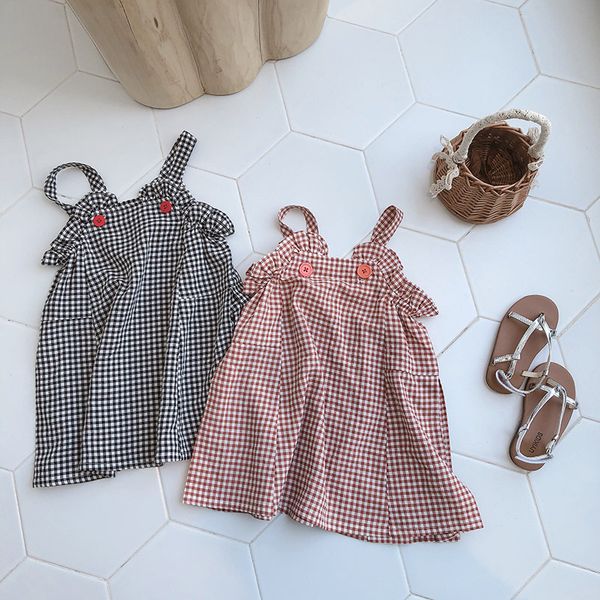 2020 selling baby girls plaid vest dress summer fashion kids girls dresses 1-7 years, Red;yellow
2020 selling baby girls plaid vest dress summer fashion kids girls dresses 1-7 years, Red;yellow