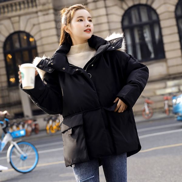 fashion big fur collar autumn coat womens winter jackets new warm female thicken parkas cotton padded jacket women hooded coat, Black
fashion big fur collar autumn coat womens winter jackets new warm female thicken parkas cotton padded jacket women hooded coat, Black