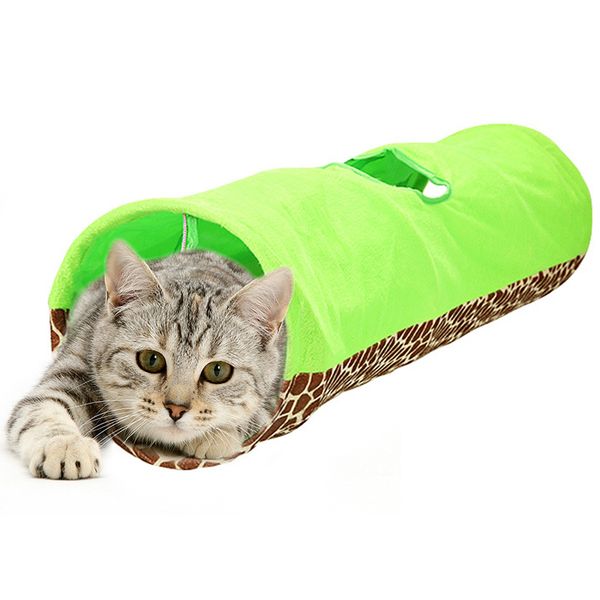 cat exercise playground toy collapsible plush cat tunnel with holes, bell, plush ball
cat exercise playground toy collapsible plush cat tunnel with holes, bell, plush ball