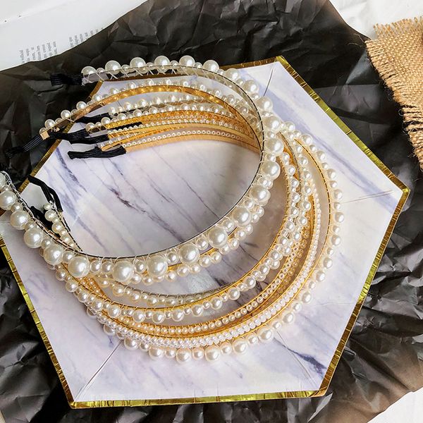 1pc headband women luxury big pearl full pearl hairbands girls hair accessories fashion wedding party jewelry ornaments, Golden;white
1pc headband women luxury big pearl full pearl hairbands girls hair accessories fashion wedding party jewelry ornaments, Golden;white