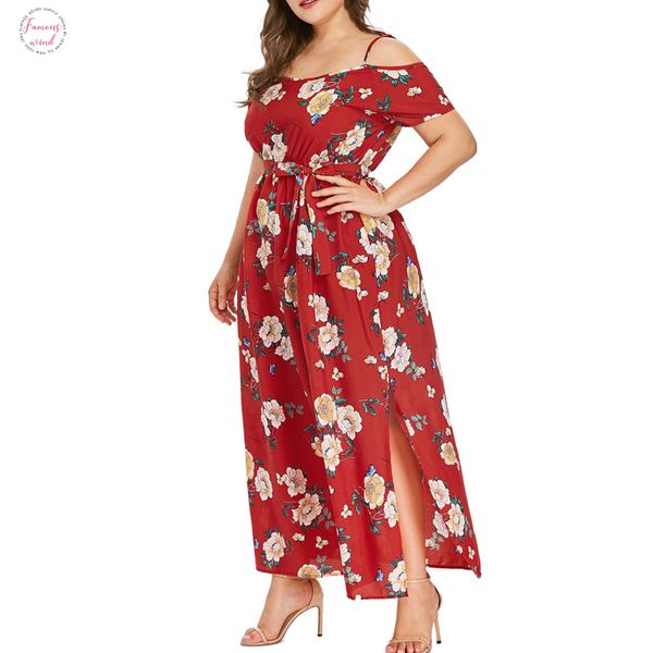 womens plus size bohemian maxi dres strapless strap high elastic waist bandage bow floral print long dress beach vestidos, Black;gray
womens plus size bohemian maxi dres strapless strap high elastic waist bandage bow floral print long dress beach vestidos, Black;gray