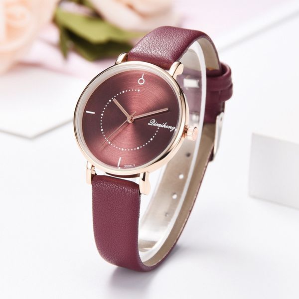ladies quartz wrist watch minimalist style women watches lesther strap temperament gradient watch clock gift, Slivery;brown
ladies quartz wrist watch minimalist style women watches lesther strap temperament gradient watch clock gift, Slivery;brown