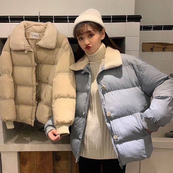 lucyever winter jacket women new slim parkas wool turndown collar solid thicken cotton warm coat abrigos mujer invierno 2019, Black
lucyever winter jacket women new slim parkas wool turndown collar solid thicken cotton warm coat abrigos mujer invierno 2019, Black