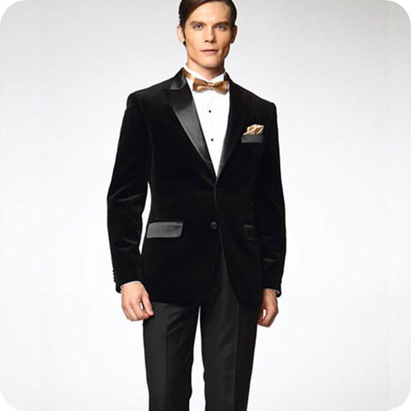 latest designs black velvet groom tuxedos men suits for wedding satin peaked lapel smoking jacket wool blend pants 2piece man blazer, Black;gray
latest designs black velvet groom tuxedos men suits for wedding satin peaked lapel smoking jacket wool blend pants 2piece man blazer, Black;gray