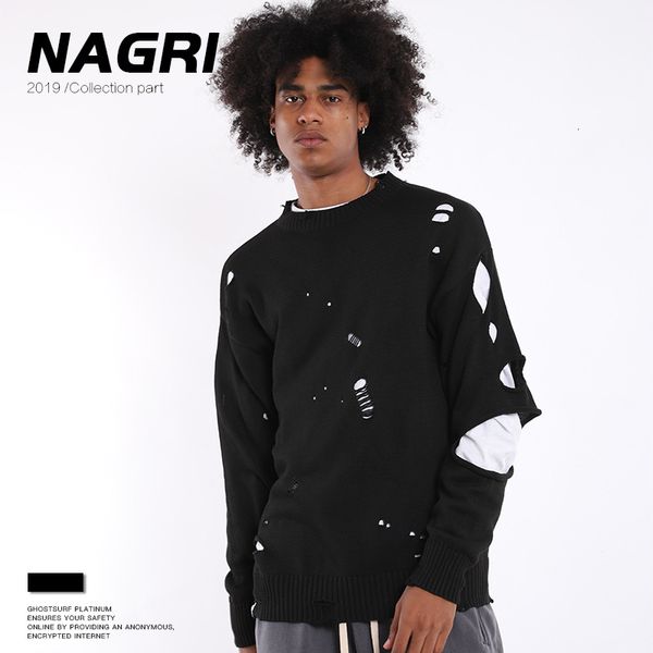 nagri 2019 tide card trend hole street easy type male knitting shirts men's style sweater, Gray;blue
nagri 2019 tide card trend hole street easy type male knitting shirts men's style sweater, Gray;blue