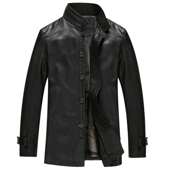 new new brand genuine leather jacket men autumn winter casual mens jackets solid clothes fashion elastic motorcycle outerwear, Black
new new brand genuine leather jacket men autumn winter casual mens jackets solid clothes fashion elastic motorcycle outerwear, Black