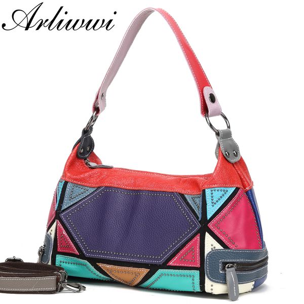 arliwwi designer women real leather handmade patchwork handbags with rivet colorful genuine cow leather stud bag gm01
arliwwi designer women real leather handmade patchwork handbags with rivet colorful genuine cow leather stud bag gm01