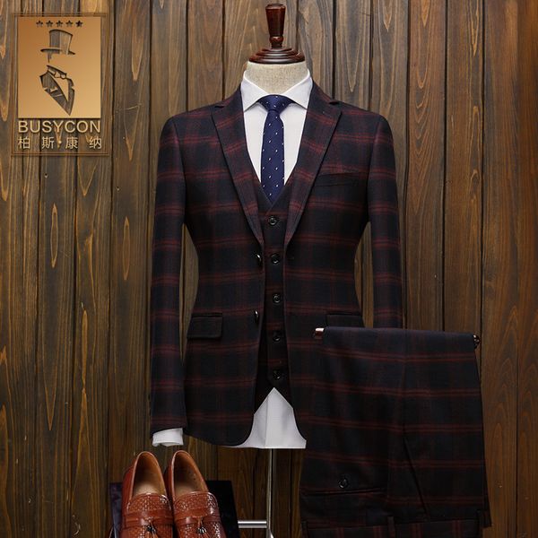 50% шерсть красный бордовый плед slim fit костюмы мужчины для свадьбы с брюками, White;black
50% шерсть красный бордовый плед slim fit костюмы мужчины для свадьбы с брюками, White;black