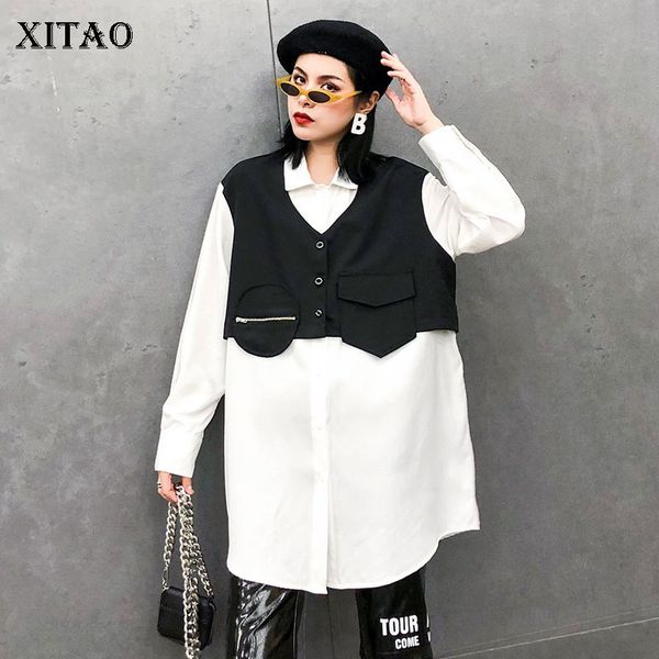 xitao women fashion blouse 2019 winter single breast turn down collar full sleeve minority casual minority loose shirt dmy1706, White
xitao women fashion blouse 2019 winter single breast turn down collar full sleeve minority casual minority loose shirt dmy1706, White