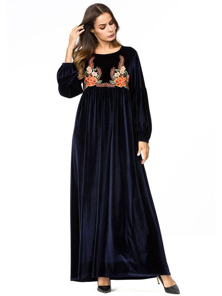 187225 kaftans hand-embroidered korean long-sleeved dress muslim solid color casual robes wanita muslim moslemi naiste kleit moslimvrouwen, Red
187225 kaftans hand-embroidered korean long-sleeved dress muslim solid color casual robes wanita muslim moslemi naiste kleit moslimvrouwen, Red