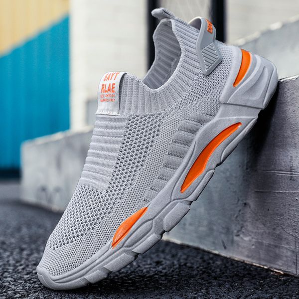 grey men's shoes solid colors running shoes light breathable a mesh sports outdoor non-slip men sneakers street sock
grey men's shoes solid colors running shoes light breathable a mesh sports outdoor non-slip men sneakers street sock