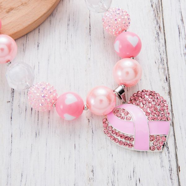 beads necklace pink ribbon fighting boxing gloves breast cancer awareness pendant charm pink rhinestones chunky necklace children jewelry, Silver
beads necklace pink ribbon fighting boxing gloves breast cancer awareness pendant charm pink rhinestones chunky necklace children jewelry, Silver
