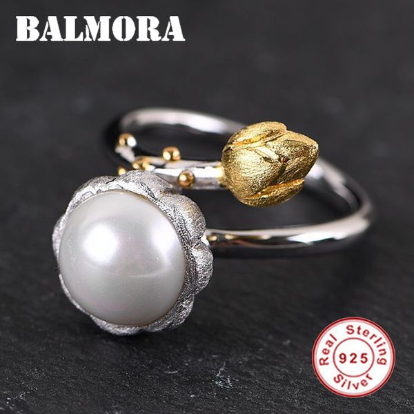 balmora 925 sterling silver luxurious bud & simulated-pearl open rings for women lady love gift fashion ethnic jewelry anillos, Golden;silver
balmora 925 sterling silver luxurious bud & simulated-pearl open rings for women lady love gift fashion ethnic jewelry anillos, Golden;silver