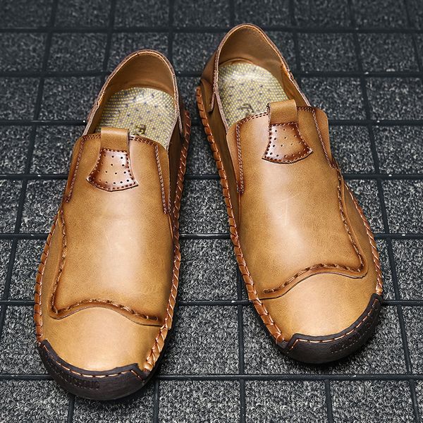 fashion british retro style men's leather shoes comfortable wearable men casual shoes leather breathable lazy, Black
fashion british retro style men's leather shoes comfortable wearable men casual shoes leather breathable lazy, Black