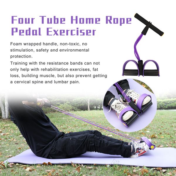 2020 gym fitness equipment four tube home rope pedal exerciser tractor elastic calf rope sit-ups abdomen leg tensioner foot puller
2020 gym fitness equipment four tube home rope pedal exerciser tractor elastic calf rope sit-ups abdomen leg tensioner foot puller