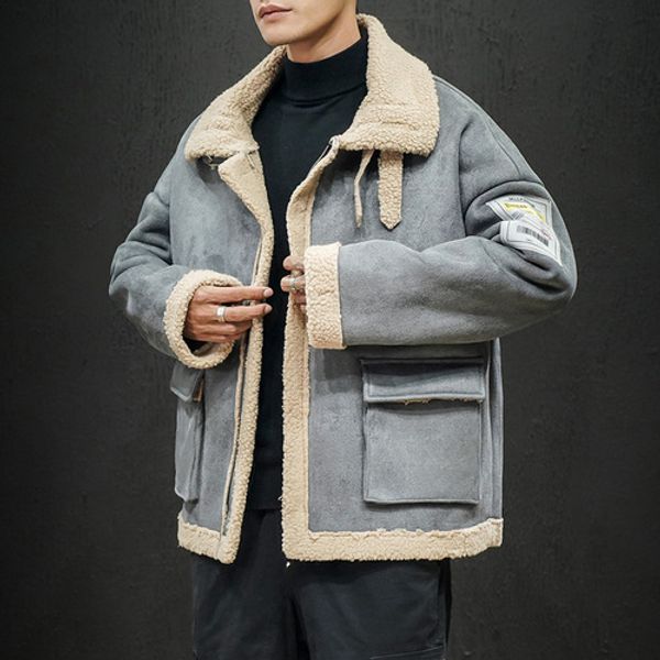 new 2019 winter jacket men thick flleece men warm parkas fashion turn-down collar pockets mens cargo jackets and coats, Black
new 2019 winter jacket men thick flleece men warm parkas fashion turn-down collar pockets mens cargo jackets and coats, Black