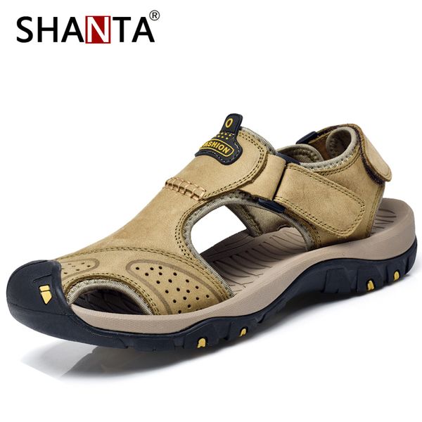 SHANTA Men Sandals 2019 New Genuine Leather Cowhide Male Summer Shoes Outdoor Beach Slippers Casual Sandals Sandalen
SHANTA Men Sandals 2019 New Genuine Leather Cowhide Male Summer Shoes Outdoor Beach Slippers Casual Sandals Sandalen