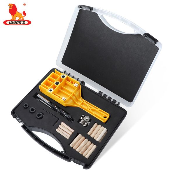 dowel jig 6 8 10mm drill bits for wood hand-held woodworking drill guide abs pocket hole jig kit with box
dowel jig 6 8 10mm drill bits for wood hand-held woodworking drill guide abs pocket hole jig kit with box