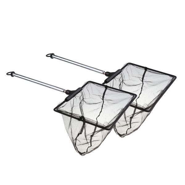 2x adjustable aquarium fish tank fishing net aquarium fish shrimp net l