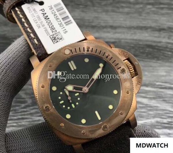 New v factory ultimate perfect pam382 bronze warrior green dial brown leather trap kw p9000 automatic men 039 watche
New v factory ultimate perfect pam382 bronze warrior green dial brown leather trap kw p9000 automatic men 039 watche