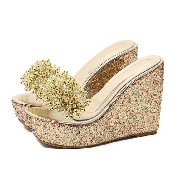 rhinestone wedges sandals women 2019 summer trifle slides casual beading open toe female sandals platform shoes, Black
rhinestone wedges sandals women 2019 summer trifle slides casual beading open toe female sandals platform shoes, Black