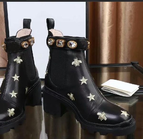 h1015 2020 designer women boots belt drill flat bottom boot ,5cm heel flamingos medal boots bees and pentagram boots, Black
h1015 2020 designer women boots belt drill flat bottom boot ,5cm heel flamingos medal boots bees and pentagram boots, Black