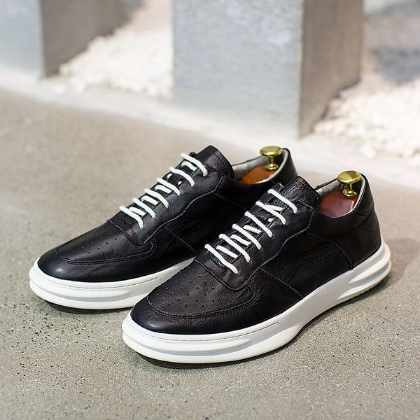 spring/autumn 2019 walking shoes for men genuine leather flats shoes for men white brand designer casual sneakers mens, Black
spring/autumn 2019 walking shoes for men genuine leather flats shoes for men white brand designer casual sneakers mens, Black
