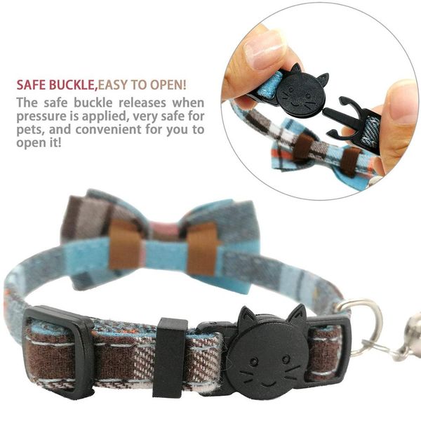 bow tie cat collar breakaway cat collar with bell for kitty and some puppies, adjustable from 7.8-10.5 inch
bow tie cat collar breakaway cat collar with bell for kitty and some puppies, adjustable from 7.8-10.5 inch