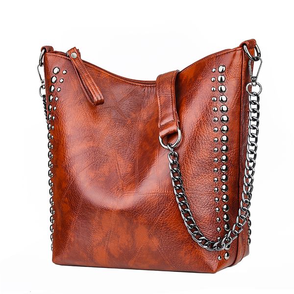 luxury pu leather chain crossbody bags for women fashion ladies shoulder messenger bags casual female rivet handbags bucket bag
luxury pu leather chain crossbody bags for women fashion ladies shoulder messenger bags casual female rivet handbags bucket bag