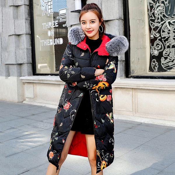 2018 autumn winter both two sides wear jacket women coat fashion female print down jacket women parkas warm casual outwear coats, Black
2018 autumn winter both two sides wear jacket women coat fashion female print down jacket women parkas warm casual outwear coats, Black