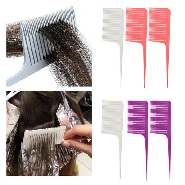 6xprofessional plastic one-way weave highlighting foiling hair comb salon tool, Silver
6xprofessional plastic one-way weave highlighting foiling hair comb salon tool, Silver