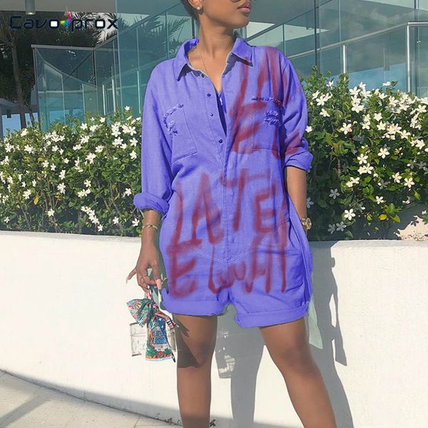 women plus size tie die letter printed denim romper pocket design long sleeve streetwear button down spring fall playsuit, Black;white
women plus size tie die letter printed denim romper pocket design long sleeve streetwear button down spring fall playsuit, Black;white