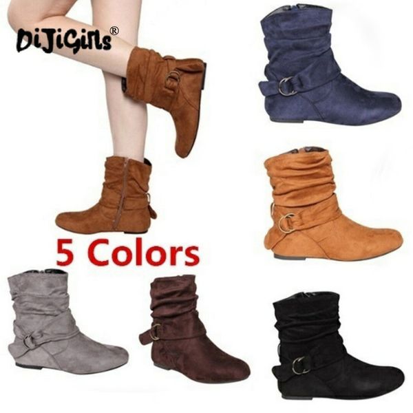 women ankle boots flats ladies chaussure flat winter autumn shoes woman spring booties zapatos mujer vintage drop shiping, Black
women ankle boots flats ladies chaussure flat winter autumn shoes woman spring booties zapatos mujer vintage drop shiping, Black