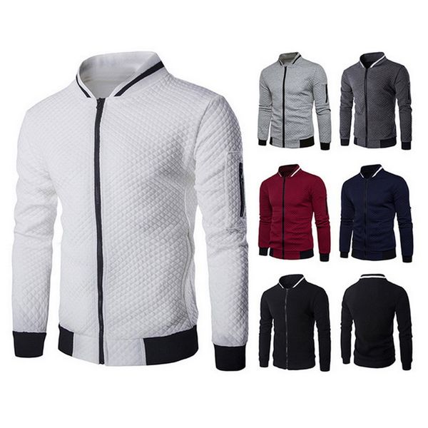 nibesser men's veste homme bomber fit argyle zipper jacket casual jacket 2018 autumn trend white fashion men's jackets clothes, Black;brown
nibesser men's veste homme bomber fit argyle zipper jacket casual jacket 2018 autumn trend white fashion men's jackets clothes, Black;brown