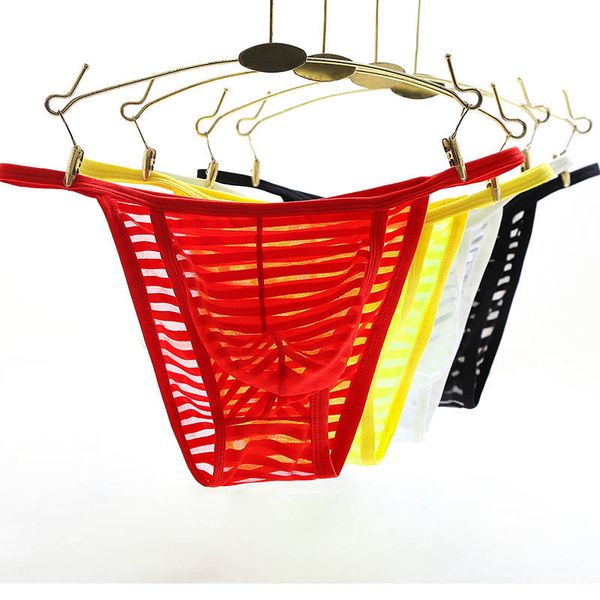 4pcs mens striped underwear transparent mini bikini tanga thongs soft summer males lingerie bottoms breathable homme cueca, Black;white
4pcs mens striped underwear transparent mini bikini tanga thongs soft summer males lingerie bottoms breathable homme cueca, Black;white