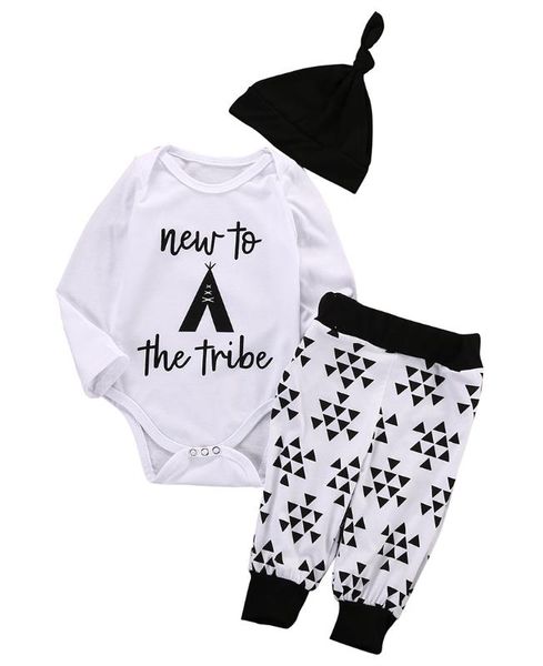 newborn infant baby girl new to the tribe fashion long sleeve pullover outfit pants hat 3pcs clothes set, White
newborn infant baby girl new to the tribe fashion long sleeve pullover outfit pants hat 3pcs clothes set, White