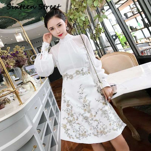 2020 new white solid chiffon blouse + diamond embroidery skirts woman runway design woman's 2 piece set elegant party sets
2020 new white solid chiffon blouse + diamond embroidery skirts woman runway design woman's 2 piece set elegant party sets