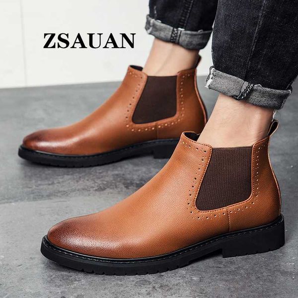 zsauan new dropshipping 38-45 size men boots british brogue style formal leather boots pointy male shoes fall winter, Black
zsauan new dropshipping 38-45 size men boots british brogue style formal leather boots pointy male shoes fall winter, Black