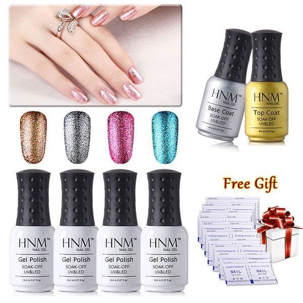 hnm set 4pcs bling glitter platinum nail gel + base + gift 10pcs remover wraps set lucky varnish kit uv lacquer kit
hnm set 4pcs bling glitter platinum nail gel + base + gift 10pcs remover wraps set lucky varnish kit uv lacquer kit