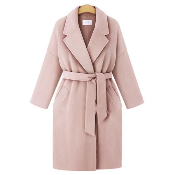 winter 2019 european style plus size 4xl women basic jackets wool&blends female outerwear loose belt long ladies street coats, Black
winter 2019 european style plus size 4xl women basic jackets wool&blends female outerwear loose belt long ladies street coats, Black
