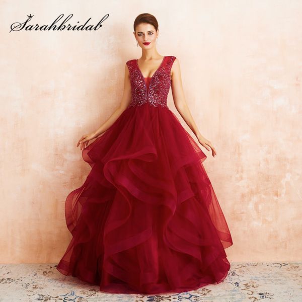 formal evening party dress burgundy ball gown ruffle beading long tiered organza vestidos de 15 años sweet 16 dress l59362, White;black
formal evening party dress burgundy ball gown ruffle beading long tiered organza vestidos de 15 años sweet 16 dress l59362, White;black