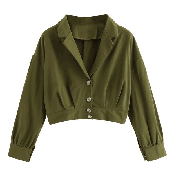2019 s- women fashion solid color green short cardigan jacket casual office wear coat with buttons drop shipping july29, Black;brown
2019 s- women fashion solid color green short cardigan jacket casual office wear coat with buttons drop shipping july29, Black;brown
