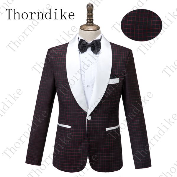 thorndike brand new men one button red plaid black blazer design dj singer suit jacket fashion outfit for wedding prom party, White;black
thorndike brand new men one button red plaid black blazer design dj singer suit jacket fashion outfit for wedding prom party, White;black