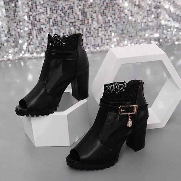 women sandals 2020 fashion summer shoes women high heels hollow mesh sandals sandalias, Black
women sandals 2020 fashion summer shoes women high heels hollow mesh sandals sandalias, Black