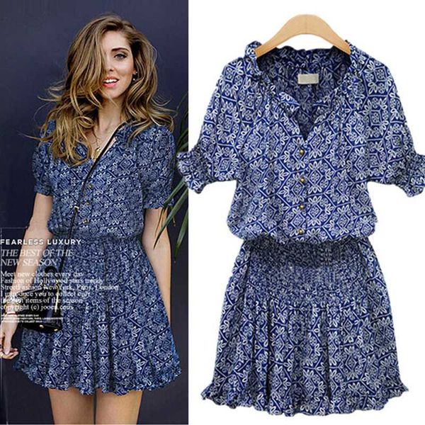 summer 2020 women wear bohemian print dresses, high-waisted chiffon dresses, casual v-button-neck a-line miniskirts, White;black
summer 2020 women wear bohemian print dresses, high-waisted chiffon dresses, casual v-button-neck a-line miniskirts, White;black