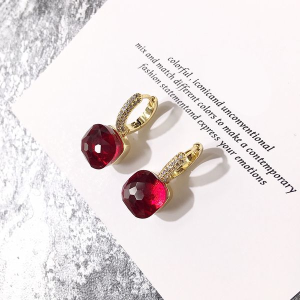 hot beautiful color stone earrings copper micro-inlaid candy color slate crystal earrings women diamond earrings luxury earring
hot beautiful color stone earrings copper micro-inlaid candy color slate crystal earrings women diamond earrings luxury earring