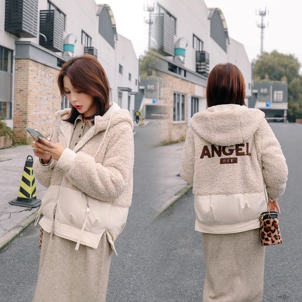 winter parka women coat hooded zipper warm outwear letter print jacket pockets korean solid slim sweet flecee streetwear, Black
winter parka women coat hooded zipper warm outwear letter print jacket pockets korean solid slim sweet flecee streetwear, Black